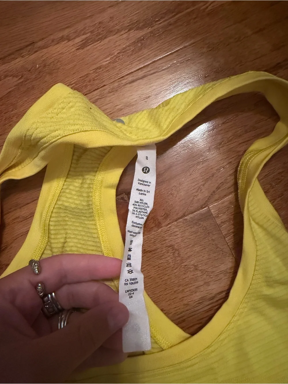 lululemon athletica Swiftly Tech tank Top Yellow